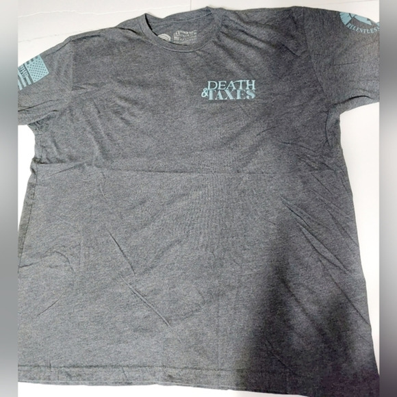 Death and Taxes Relentless Defender T Shirt‎ 2XL - Picture 1 of 5